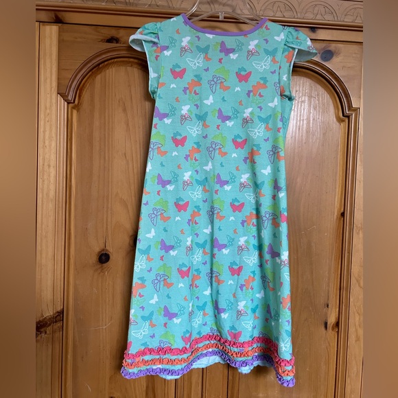 Disney store Tinkerbell nightgown size 10 mint green butterflies fairy spring - Picture 5 of 6